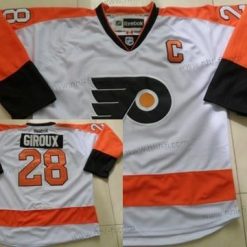 Philadelphia Flyers #28 Claude Giroux Valkoinen Paita – Miesten