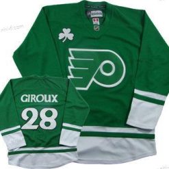 Philadelphia Flyers #28 Giroux St. Patrick’S Day Vihreä Paita – Miesten