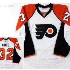 Philadelphia Flyers #32 Riley Cote Valkoinen 2008-09 Paita – Miesten