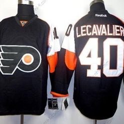 Philadelphia Flyers #40 Vincent Lecavalier Musta Paita – Miesten