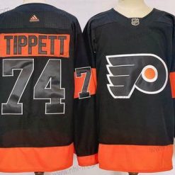 Philadelphia Flyers #74 Owen Tippett Musta Vaihtopaita Aito Paita – Miesten