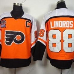 Philadelphia Flyers #88 Eric Lindros Stanley Cup Oranssi Retro CCM Paita – Miesten