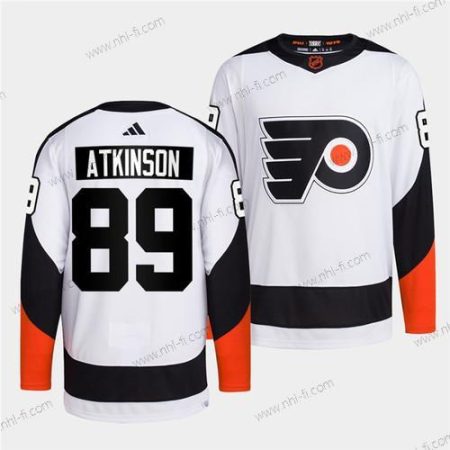 Philadelphia Flyers #89 Cam Atkinson Valkoinen 2022 Käänteinen Retro Ommeltu Paita – Miesten