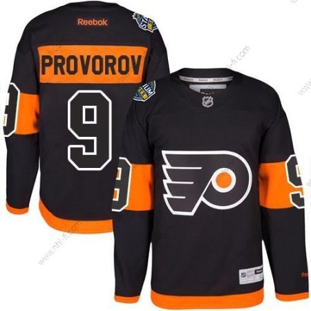 Philadelphia Flyers #9 Ivan Provorov Musta 2017 Stadium Series Ommeltu NHL Paita – Nuoret