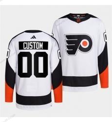 Philadelphia Flyers Räätälöidyt Valkoinen 2022 Käänteinen Retro Ommeltu Paita – Miesten