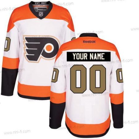 Philadelphia Flyers Räätälöidyt Valkoinen Vieras 50Th Kulta Ommeltu NHL Reebok Jääkiekko Paita – Miesten