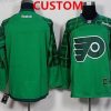 Philadelphia Flyers Räätälöidyt Vihreä 2016 St. Patrick’S Day Jääkiekko Paita – Miesten