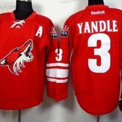 Phoenix Coyotes #3 Keith Yandle Punainen Paita – Miesten