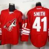 Phoenix Coyotes #41 Mike Smith Punainen Paita – Miesten