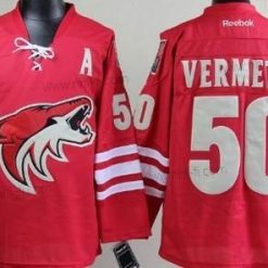 Phoenix Coyotes #50 Antoine Vermette Punainen Paita – Miesten