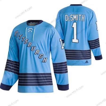 Pittsburgh Penguins #1 Casey Desmith 2022 Sininen Klassinens Ommeltu Paita – Miesten