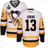 Pittsburgh Penguins #13 Nick Bonino Valkoinen Vieras 2017 Stanley Cup Finals Patch Ommeltu NHL Reebok Jääkiekko Paita – Miesten