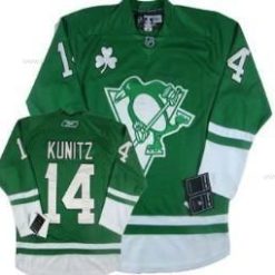 Pittsburgh Penguins #14 Chris Kunitz St. Patrick’S Day Vihreä Paita – Miesten