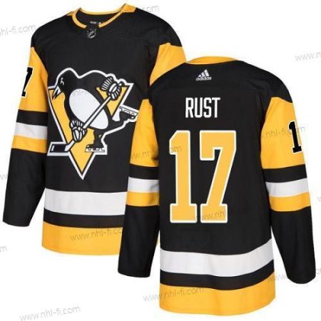 Pittsburgh Penguins #17 Bryan Rust Musta Kotiottelu Aito Ommeltu NHL Paita – Nuoret