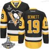 Pittsburgh Penguins #19 Beau Bennett Musta Vieras Paita 2017 Stanley Cup Champions Patch – Miesten