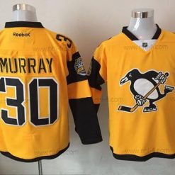 Pittsburgh Penguins #30 Matt Murray Keltainen 2017 Stadium Series Ommeltu NHL Reebok Jääkiekko Paita – Miesten