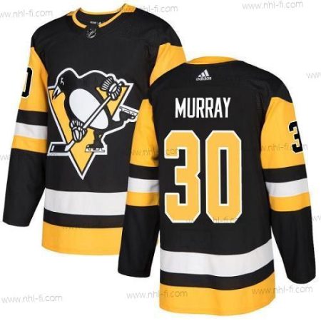 Pittsburgh Penguins #30 Matt Murray Musta Kotiottelu Aito Ommeltu NHL Paita – Nuoret