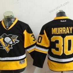 Pittsburgh Penguins #30 Matt Murray Musta Vieras Reebok Jääkiekko Paita – Nuoret