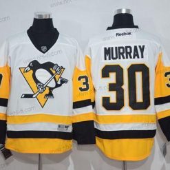 Pittsburgh Penguins #30 Matt Murray Valkoinen New Kolmas Ommeltu NHL Paita – Miesten