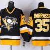 Pittsburgh Penguins #35 Tom Barrasso Musta Retro CCM Paita – Miesten