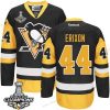 Pittsburgh Penguins #44 Tim Erixon Musta Vieras Paita 2017 Stanley Cup Champions Patch – Miesten