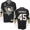 Pittsburgh Penguins #45 Josh Archibald Musta Maajoukkue Color 2017 Stanley Cup NHL Finals Patch Paita – Miesten