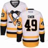 Pittsburgh Penguins #49 Dominik Simon Valkoinen Vieras Ommeltu NHL Reebok Jääkiekko Paita – Miesten