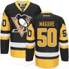 Pittsburgh Penguins #50 Sean Maguire Musta Vieras Ommeltu NHL Reebok Jääkiekko Paita – Miesten