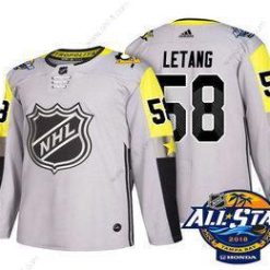 Pittsburgh Penguins #58 Kris Letang Harmaa 2018 NHL All-Star Ommeltu Jääkiekko Paita – Miesten