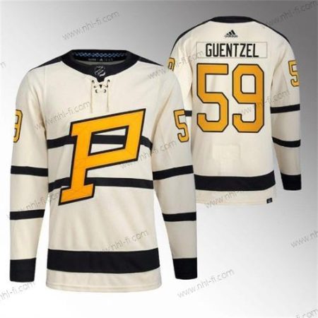 Pittsburgh Penguins #59 Jake Guentzel Kerma 2023 Talvi Klassinen Ommeltu Paita – Miesten