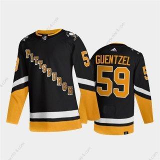 Pittsburgh Penguins #59 Jake Guentzel Musta 2021-2022 Ommeltu Paita – Miesten