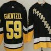 Pittsburgh Penguins #59 Jake Guentzel Musta Vaihtopaita Aito Paita – Miesten