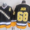 Pittsburgh Penguins #68 Jaromir Jagr 1993 Musta Retro CCM Paita – Miesten