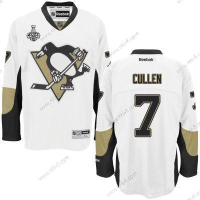 Pittsburgh Penguins #7 Matt Cullen Valkoinen Road 2017 Stanley Cup NHL Finals Patch Paita – Miesten