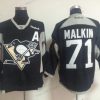 Pittsburgh Penguins #71 Evgeni Malkin 2014 Training Musta Paita – Miesten