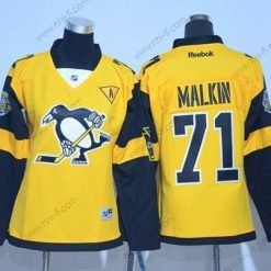 Pittsburgh Penguins #71 Evgeni Malkin Kulta 2017 Stadium Series Ommeltu NHL Paita – Naisten