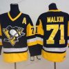 Pittsburgh Penguins #71 Evgeni Malkin Musta Retro CCM Paita – Miesten