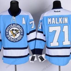 Pittsburgh Penguins #71 Evgeni Malkin Sininen Paita – Miesten