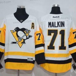 Pittsburgh Penguins #71 Evgeni Malkin Valkoinen New Kolmas Ommeltu NHL Paita – Miesten