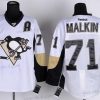 Pittsburgh Penguins #71 Evgeni Malkin Valkoinen Paita – Miesten