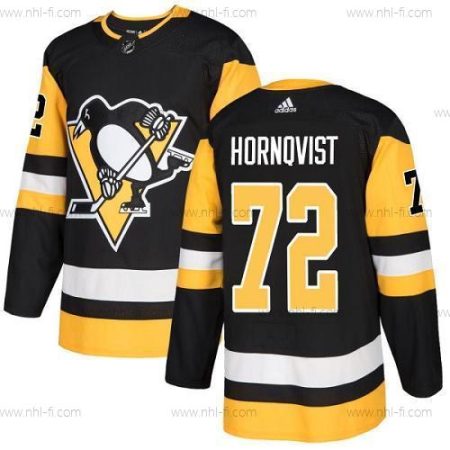 Pittsburgh Penguins #72 Patric Hornqvist Musta Kotiottelu Aito Ommeltu NHL Paita – Nuoret