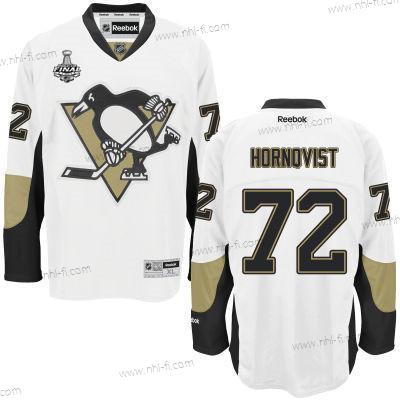 Pittsburgh Penguins #72 Patric Hornqvist Valkoinen Road 2017 Stanley Cup NHL Finals Patch Paita – Miesten