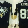 Pittsburgh Penguins #81 Phil Kessel Kotiottelu Musta NHL Reebok Paita – Nuoret