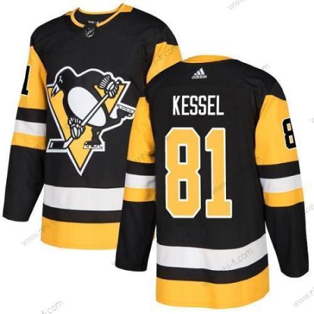 Pittsburgh Penguins #81 Phil Kessel Musta Kotiottelu Aito Ommeltu NHL Paita – Nuoret