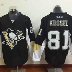 Pittsburgh Penguins #81 Phil Kessel Musta Paita – Miesten