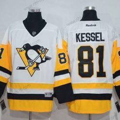 Pittsburgh Penguins #81 Phil Kessel Valkoinen New Kolmas Ommeltu NHL Paita – Miesten