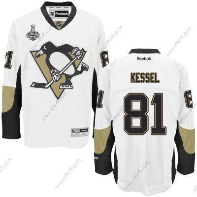 Pittsburgh Penguins #81 Phil Kessel Valkoinen Road 2017 Stanley Cup NHL Finals Patch Paita – Miesten