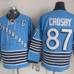 Pittsburgh Penguins #87 Sidney Crosby 1967-68 Sininen CCM Vintage Paita – Miesten