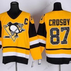 Pittsburgh Penguins #87 Sidney Crosby Keltainen Retro CCM Paita – Miesten