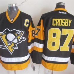 Pittsburgh Penguins #87 Sidney Crosby Musta Vieras Paita – Miesten